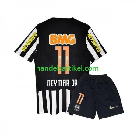 Santos FC Neymar JR 11 Retro Kinder Auswärts Trikotsatz 2011-2012 Kurzarm